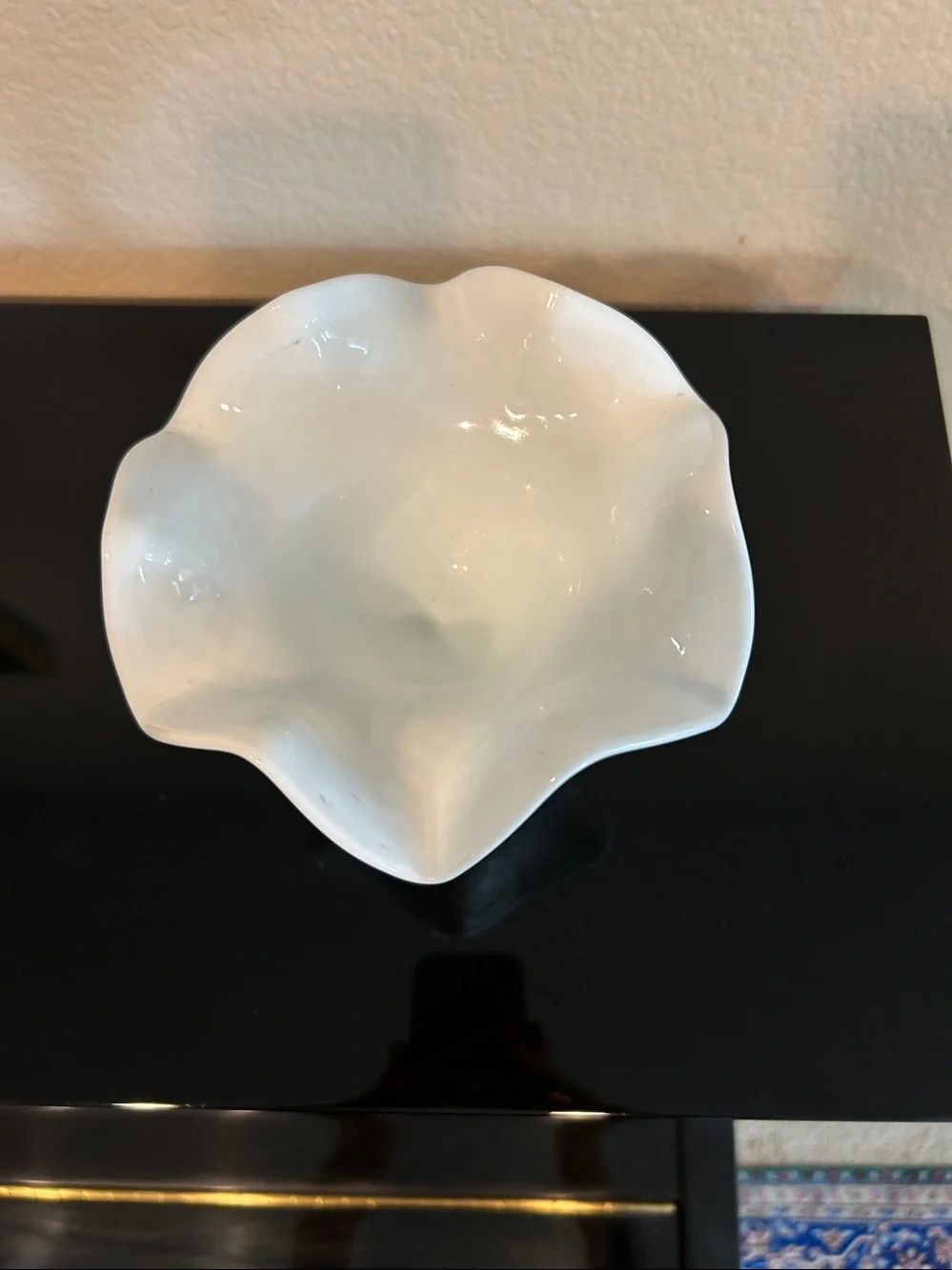 White Milk Glass Compote Pedestal Bowl - Unbranded